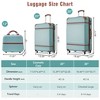 20"/24"/28" Hardshell Luggage, Lightweight Spinner Suitcase with TSA Lock, with/without Cosmetic Case 4M -ModernLuxe - 3 of 4