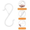 Unique Bargains Metal Safety Buckle S-shaped Kitchen Utensil Hooks and Hangers 20 Pcs - 4 of 4
