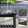 Resenkos Shower Ottoman Bench,Shower Bench, Waterproof Shower Stool with Handle, Storage Shelf, Dark Gray - 4 of 4