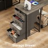 Aheaplus Reversible L Shaped Computer Desk with Fabric File Drawers - 4 of 4
