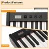 88-Key Semi-Weighted Digital Piano ¨C Full Size Portable Keyboard with Sustain Pedal, Power Adapter & Headphones ¨C Ideal for Adult Beginners - 4 of 4