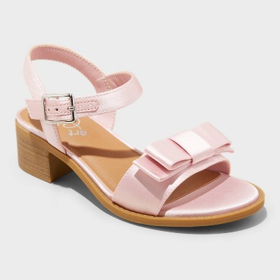 Kids' Belle Satin Dress Heels - art class™ Blush