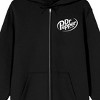 Dr. Pepper Logo Men's Black Zip-Up Hoodie - 2 of 4