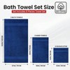 Luxury 100 Cotton Towel Set - 8 Piece 2 Bath 27x54, 2 Hand 16x28, 4 Washcloths 12x12 - 2 of 4