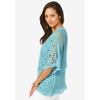 Jessica London Women's Plus Size Crochet Cardigan - 4 of 4