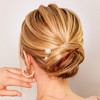 Unique Bargains Women's Metal Long Duckbill Hair Clips Green Red 5.31"x0.83"x1.18" 2 Pcs - 2 of 4