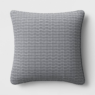 Geo Weave Deep Seat Pillow Back Cushion DuraSeason Fabric™ Gray/White - Project 62™