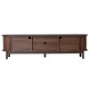 GlasFlength TV Stands and Consoles, Stylish Entertainment Center for Living Rooms, Modern Designs for Classic Interiors, Brown,66.92”*15.55”*18.11" - 3 of 4