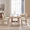 Sapphtopaz French Country Wooden Dining Chairs Set of 2, Side Accent Chairs Kitchen Chairs Barstools for Dining Room, Kitchen Island - 2 of 4