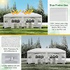 10X20Ft Outdoor Party Tent Gazebo, Waterproof Gazebo Canopy Tent, Heavy Duty Commercial Outdoor Canopy All Season with Storage Bag - 2 of 4