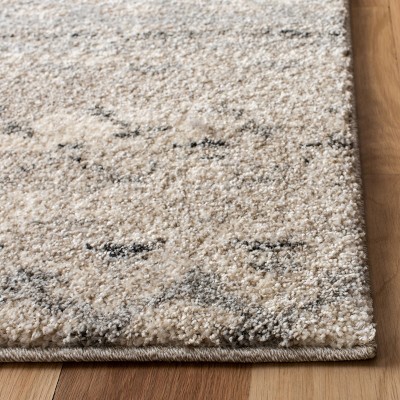 Abstract Shag Elegance 6' x 9' Gray Synthetic Area Rug