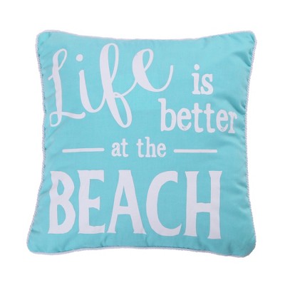 Ocean Springs - Life Is Better Decorative Pillow - Levtex Home