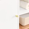 BEAFUP Colorblocking Storage Cabinet with Solid Wood Base & feet, Floor Cabinet for Bedroom Living Room Nursery Home Office Reception Entrance - 4 of 4
