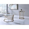 Bluelipe Clear Glass Top with Champagne Finish Coffee Table - 2 of 4