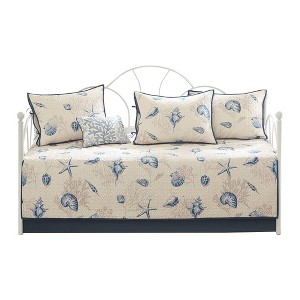 Gracie Mills Villanueva 6-Piece Reversible Daybed Cover Set - Daybed - Blue - 1 of 4