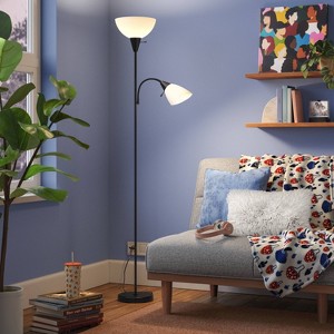 Torchiere with Task Light Floor Lamp - Room Essentials™ - 1 of 4