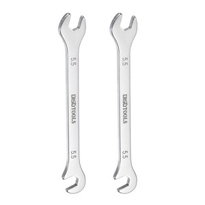 Unique Bargains 30Cr13 Stainless Steel Auto Repairs Thin Double Open-End Wrenches 2 Pcs - 1 of 4