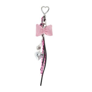 Unique Bargains Fashionable Bow Heart Handbag Charms Keychains 1 Pc - 1 of 4