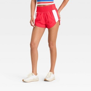 Women's Woven High-Rise Contrast Shorts - JoyLab™ - 1 of 3