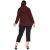 Avenue Women's Plus Size Faux Wool Peacoat - image 3 of 4