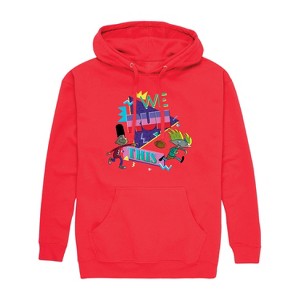 Men's - Hey Arnold! - Retro Arnold and Gerald Graphic Fleece Pullover Hoodie - 1 of 4