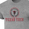 NCAA Texas Tech Red Raiders Men's Gray Tri-Blend T-Shirt - 3 of 3