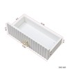 SKRAN Vanity Desk with Mirror, Makeup Vanity Mirror, Dressing Table with  Drawers - White Particle Board+MDF, 35.43"L x 15.75"W x 61.02"H for Bedroom - 4 of 4