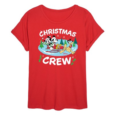 Women's - Disney - Christmas Crew Oversized Graphic T-Shirt