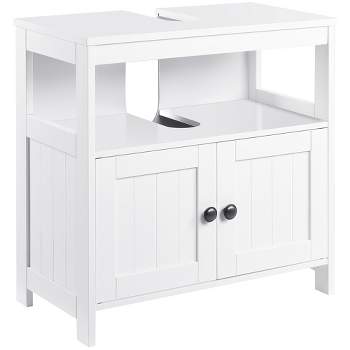 Kleankin Under-Sink Bathroom Sink Cabinet, Storage Unit with U-Shape and  Adjustable Internal Shelf, White - 23.5x11.75x23.5 - On Sale - Bed Bath  & Beyond - 33623120