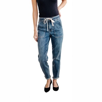 Women's Pull On Denim Joggers - Judy Blue