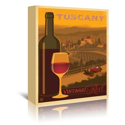 Wine Tuscany Red by Anderson Design Group Wrapped Canvas - Americanflat - 5" x 7"