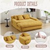 Chenille 2-seater lazy sofa With 5 back pillows,Comfy Sofa- Deep Seat Couch for Living Room - 2 of 4