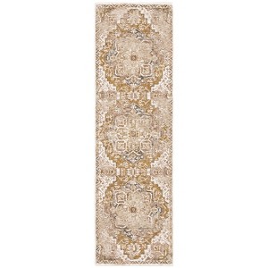 Oriental Weavers Maharaja 661C1 Gold/ Ivory Indoor Area Rug - 2'3" x 7'6" - 1 of 4