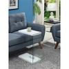 HomeStock Electric Flip Top End Table with Hidden Storage, Charging Station with Outlets and USB Ports, Glass Side Panels - 3 of 4