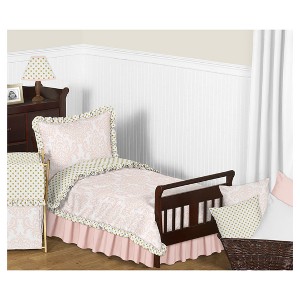 Pink & Gold Amelia Bedding Set (Toddler) - Sweet Jojo Designs , Pink Gold