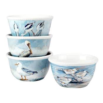 Set of 4 Shorebirds Ice Cream Bowls - Certified International