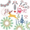 Women's Design By Humans Colorful Christmas Collage  By famenxt Racerback Tank Top - 2 of 3
