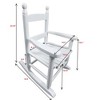 VASIP Kids' Rocking Chair,Durable Indoor/Outdoor Use for Children's Room, Garden & Patio,Fun Rocking Motion & Child-Safe Design,Rose Red - 2 of 4