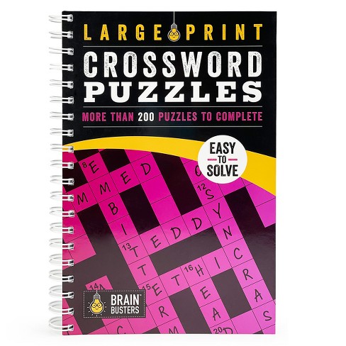 Large Print Crossword Puzzles Pink (brain Busters) By Parragon Books