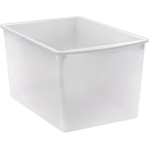 Teacher Created Resources Plastic Multi-Purpose Bin, Clear (Pack of 6) - 1 of 1