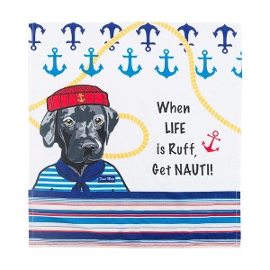 RightSide Designs Nauti Dogs/Black Lab First Mate Towel - 1 of 1