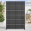 72" H×47"W Dovelina Brown Metal Planter Box with Trellis Privacy Screen for Patio - 3 of 4