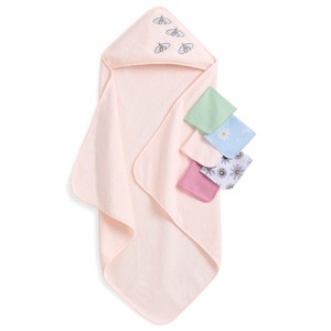 buybuy BABY by Evolur Secret Garden 6 pc Gift Set - Hooded Towel & 5pc Wash Cloths - 1 of 4