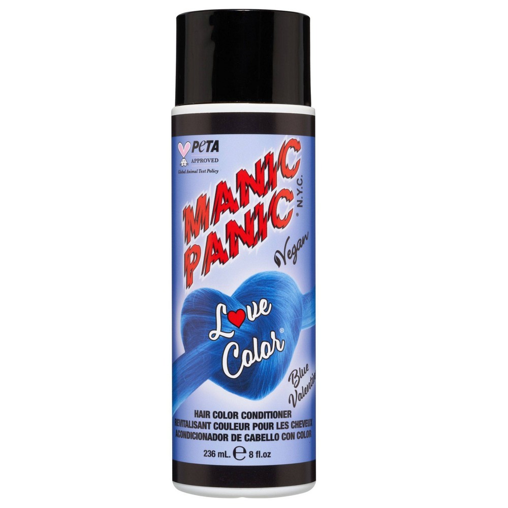 Photos - Hair Dye Manic Panic Love Colors Blue Valentine Temporary Hair Color Cream - Blue - 8 fl oz