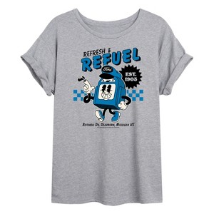 Women's - Ford - Ford Refresh Refuel Oversized Graphic T-Shirt - 1 of 4