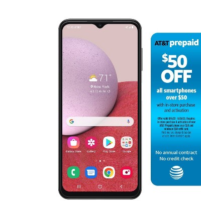 AT&#38;T Prepaid Samsung Galaxy A13 4G LTE (32GB) Smartphone - Black
