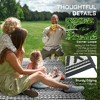 Gulches Outsunny Reversible Outdoor Rug  8' x 10' Waterproof Plastic Straw Floor Mat with Carry Bag - 4 of 4
