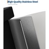 50 Liter Metal Trash Can with Soft Close Plastic Lid, Large Garbage Can for Kitchen, Rustproof Step-on Kitchen Metal Trash Bin with Liner Rim Black - 4 of 4