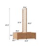 Famapy Brown Wooden Planter For Garden Indoor General Purpose Climbers Use - 3 of 4