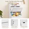 GustoWave 47.8''H Wooden Kids Bookcase and Toy Storage Organizer with Flip-Top Lid,Boys/Girls Toy Storage Organizer for Playroom,Rustic Gre - 4 of 4